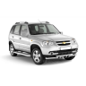 Защита порогов с алюм. фигурной площадкой d63мм (НПС) CHEVROLET Niv@ (2009-н.в.), L@DA Niv@ (2020-н.в.), L@DA Niv@ Travel (2021-н.в.) купить недорого с доставкой в Копейск