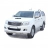 Защита переднего бампера «Труба двойная» )d63,5) для Toyota Hilux pickup (2011-2015)(Окрашенное) купить недорого с доставкой в Копейск