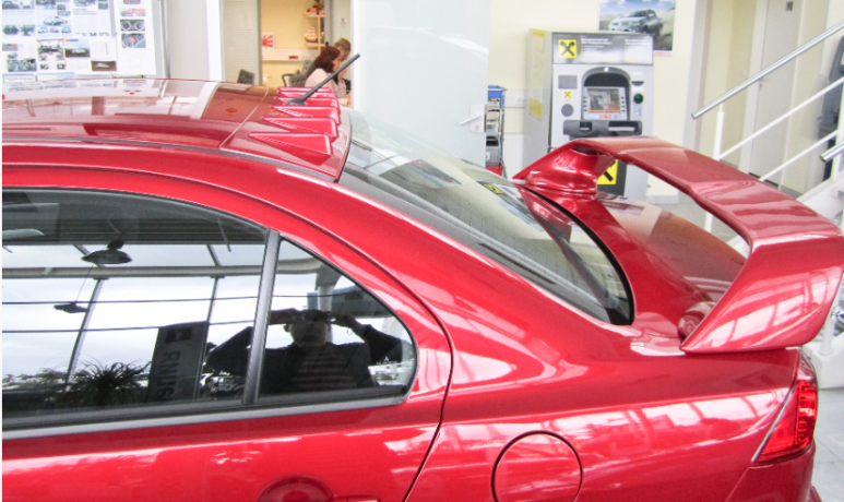 Аэродинамический рассекатель (накладка на крышу) "Zodiak Generator" для Mitsubishi Lancer X купить недорого с доставкой в Копейск