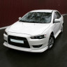 Накладка на передний бампер "GT" для Mitsubishi Lancer X купить недорого с доставкой в Копейск
