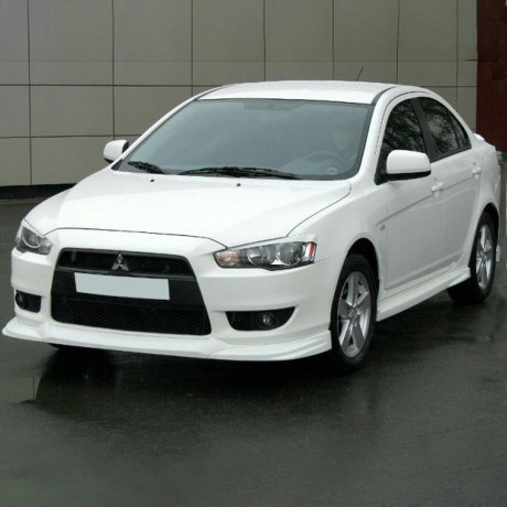 Накладка на передний бампер "GT" для Mitsubishi Lancer X купить недорого с доставкой в Копейск