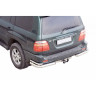 Защита заднего бампера «Уголки двойные» (d76) для Toyota Land Cruiser 100 (1998-2007)(Нерж. Сталь) купить недорого с доставкой в Копейск
