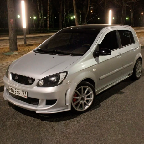 Бампер передний "Exclusive style" для Hyundai Getz рестайлинг (2004-2007 г.в.) купить недорого с доставкой в Копейск