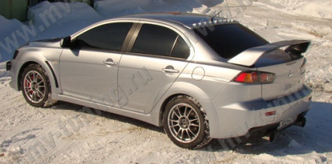 Козырек на заднее стекло с 9 зубьями для Mitsubishi Lancer X (2007-2016) купить недорого с доставкой в Копейск