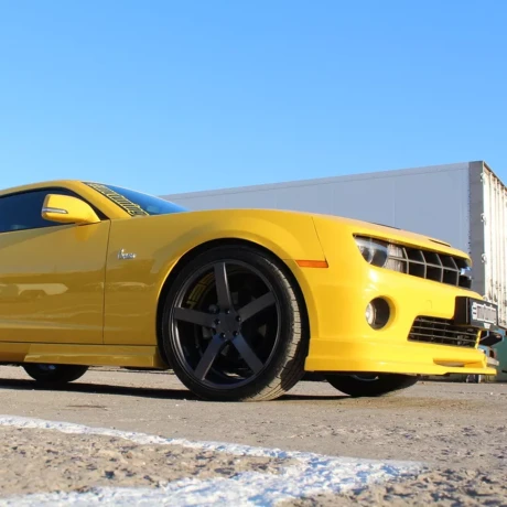 Накладка (юбка) переднего бампера (цельная) для Chevrolet Camaro SS (2009-2012) купить недорого с доставкой в Копейск