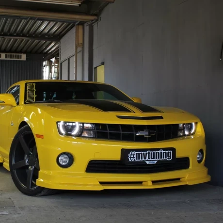Накладка (юбка) переднего бампера (цельная) для Chevrolet Camaro SS (2009-2012) купить недорого с доставкой в Копейск