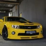 Накладка (юбка) переднего бампера (цельная) для Chevrolet Camaro SS (2009-2012) купить недорого с доставкой в Копейск