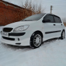 Накладка на передний бампер "Mugen style" для Hyundai Getz рестайлинг (2004-2007 г.в.) купить недорого с доставкой в Копейск