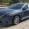 Клыки (накладки) переднего бампера "SkyActivSport" var №3 для Mazda 6 (2015-н.в.) купить недорого с доставкой в Копейск