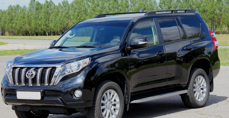 Рейлинги Toyota Land Cruiser Prado 150 (2009-2022) Чёрный купить недорого с доставкой в Копейск