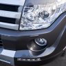 Накладка (юбка) переднего бампера "Broomer Design" (Без ДХЛ) для Mitsubishi Pajero IV (2006-2015) купить недорого с доставкой в Копейск