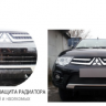 Защита радиатора "Standart" Chevrolet Trailblazer (2012-2015) чёрная купить недорого с доставкой в Копейск
