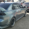 Накладки на пороги "Zodiak" для Mitsubishi Lancer X (2007-2016) купить недорого с доставкой в Копейск