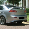 Накладка (юбка) заднего бампера "Zodiak" var №1 для Mitsubishi Lancer X (2007-2016) купить недорого с доставкой в Копейск