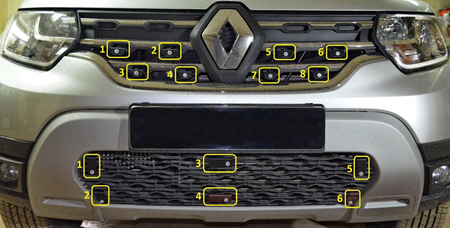 Заглушка №2 (низ/глухая) "КАРТ" для Renault Duster 2 (с 2021 г.в.) купить недорого с доставкой в Копейск