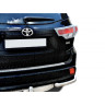 Защита заднего бампера «Уголки» (d63,5) для Toyota Highlander (2014-2015)(Нерж. Сталь) купить недорого с доставкой в Копейск