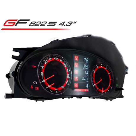 комбинация приборов gf 822s 4.3" для b@3 2110-2112 (c новой панелью), 1117-1119 l@da K@LIN@, 2170-2172 l@da prior@ (синие ореолы) купить недорого с доставкой в Копейск