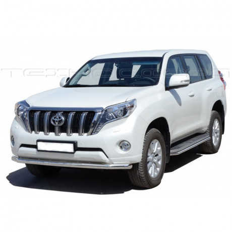 Защита переднего бампера «Труба» (d63,5) для Toyota Land Cruiser Prado 150 (2013-2017)(Окрашенное) купить недорого с доставкой в Копейск