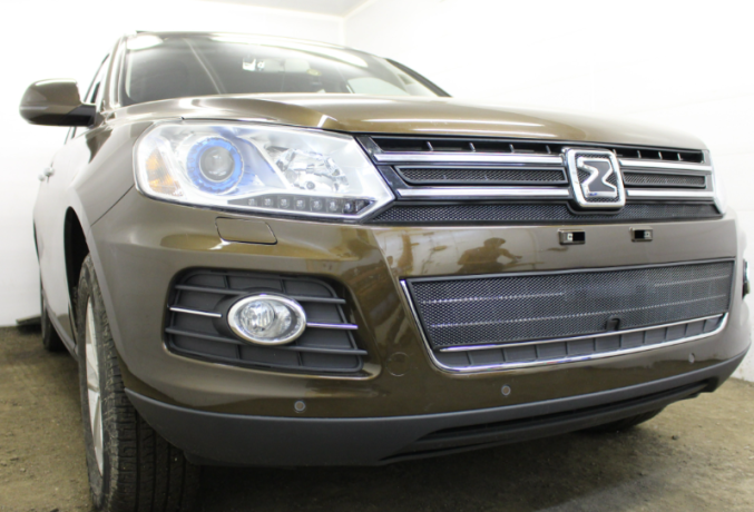 Защита радиатора "Standart" Zotye T600 (2014-2021) низ, чёрная купить недорого с доставкой в Копейск