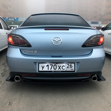Комплект сплиттеров "KENSTYLE" для Mazda 6 GH (передний сплиттер рестайлинг 2011-2013) купить недорого с доставкой в Копейск