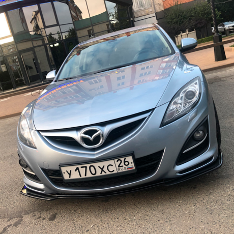 Комплект сплиттеров "KENSTYLE" для Mazda 6 GH (передний сплиттер рестайлинг 2011-2013) купить недорого с доставкой в Копейск
