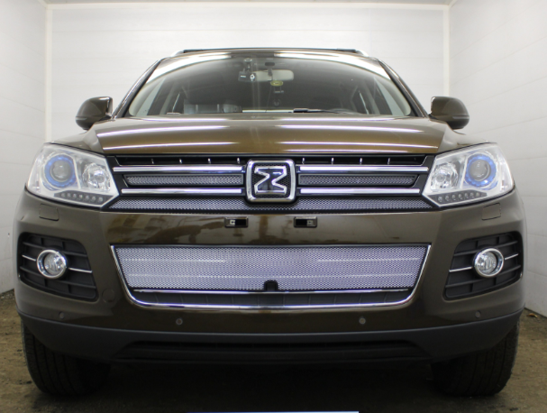Защита радиатора "Standart" Zotye T600 (2014-2021) низ, хром купить недорого с доставкой в Копейск