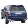 Защита заднего бампера «Уголки двойные» (d63.5) для Land Rover Freelander 2 (2012-2014)(Окрашенное) купить недорого с доставкой в Копейск