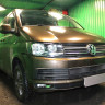 Защита радиатора "Standart" Volkswagen T6 Transporter, Multivan,Caravelle (2015-2020) низ, чёрная купить недорого с доставкой в Копейск