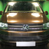 Защита радиатора "Standart" Volkswagen T6 Transporter, Multivan,Caravelle (2015-2020) низ, чёрная купить недорого с доставкой в Копейск