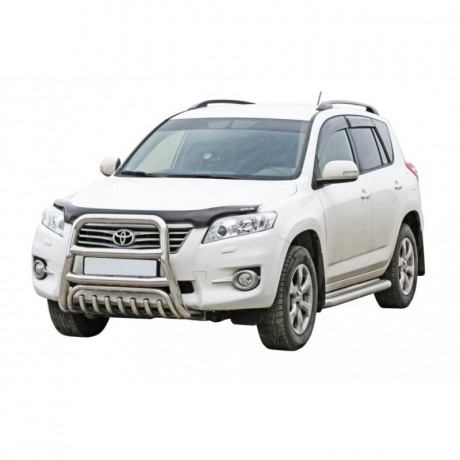 Защита порогов с алюминиевым листом (d63,5) для Toyota RAV4 (2006-2012)(Окрашенное) купить недорого с доставкой в Копейск