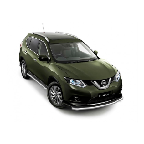 Защита порогов вогнутая d63мм (НПС) Nissan X-Trail (2015-н.в.) купить недорого с доставкой в Копейск