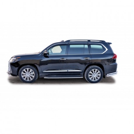 Защита порогов «Труба» для оригинальных порогов (d40) для Lexus LX 450d (20160-н.в.)(Окрашенное) купить недорого с доставкой в Копейск