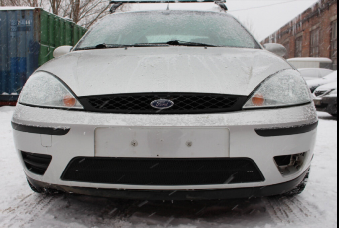 Защита радиатора "Standart" Ford Focus I рестайлинг (2001-2005) чёрная купить недорого с доставкой в Копейск