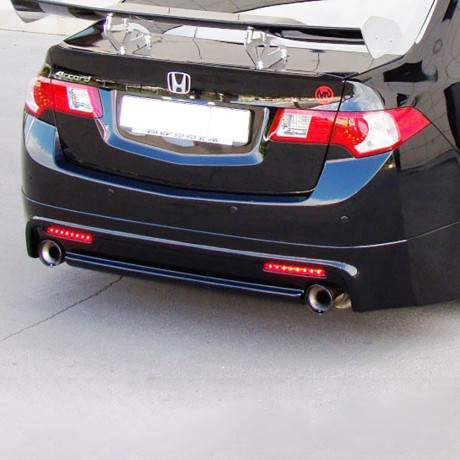 Накладка (юбка) заднего бампера "Mugen Style" для Honda Accord VIII (2008-2013) купить недорого с доставкой в Копейск