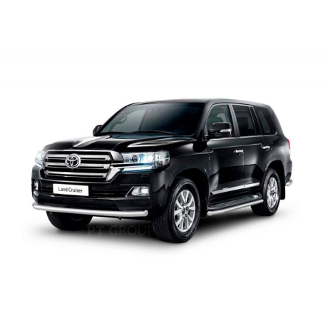 Защита переднего бампера одинарная d63мм (НПС) Toyota Land Cruiser 200 (2014-н.в.) купить недорого с доставкой в Копейск