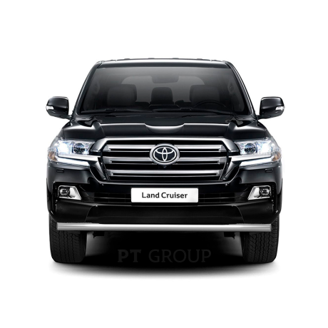 Защита переднего бампера одинарная d63мм (НПС) Toyota Land Cruiser 200 (2014-н.в.) купить недорого с доставкой в Копейск