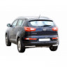 Защита заднего бампера «Уголки» (d51) для Kia Sportage (2010-2015)(Окрашенное) купить недорого с доставкой в Копейск