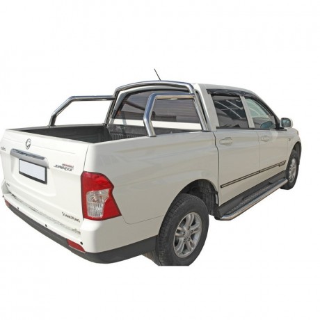 Защитная дуга багажника (d63,5) для SsangYong Actyon Sports (2012-2015)(Окрашенное) купить недорого с доставкой в Копейск