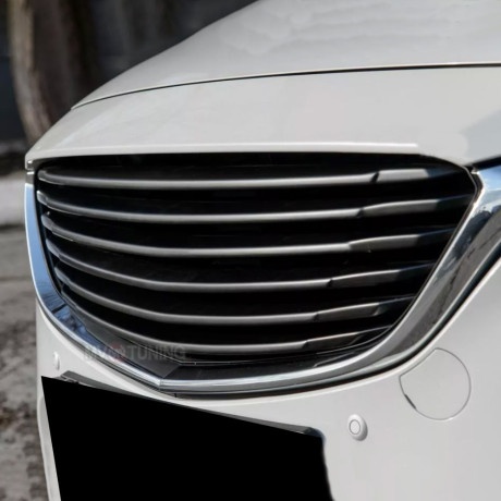 Решетка радиатора (основа) + комплект планок (6 шт) для Mazda 6 (3 gen)(2015-2018) купить недорого с доставкой в Копейск