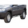 Защита порогов «Труба с проступью» металлическая заглушка B@3 2123 "Chevrolet Niv@" RS купить недорого с доставкой в Копейск