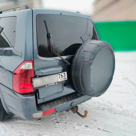 Колпак запасного колеса (Абс шагрень, закрытый) для Mitsubishi Pajero 3 купить недорого с доставкой в Копейск