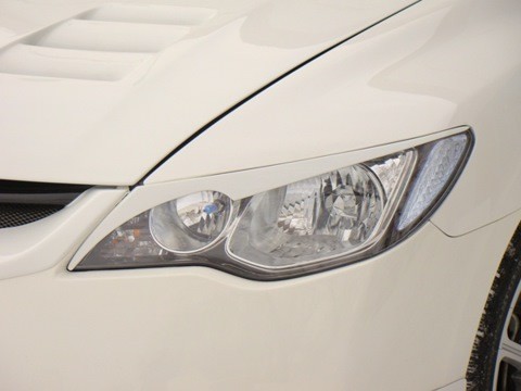 Накладки на фары (реснички) фигурные var №2 для Honda Civic 4D (2006-2012) купить недорого с доставкой в Копейск