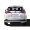 Защита заднего бампера «Уголки двойные» (d51/40) для Toyota RAV4 рестайлинг, (2015-н.в.)(Нерж. Сталь) купить недорого с доставкой в Копейск