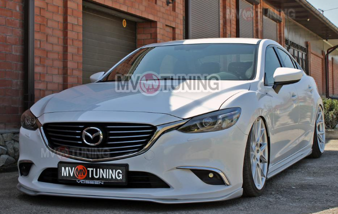 Сплиттер передний под стандартный бампер для Mazda 6 (2013-н.в.) купить недорого с доставкой в Копейск