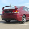 Накладка (юбка) заднего бампера "Mugen Style" для Honda Civic 4d (2006-2012) купить недорого с доставкой в Копейск