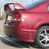 Накладка (юбка) заднего бампера "Mugen Style" для Honda Civic 4d (2006-2012) купить недорого с доставкой в Копейск