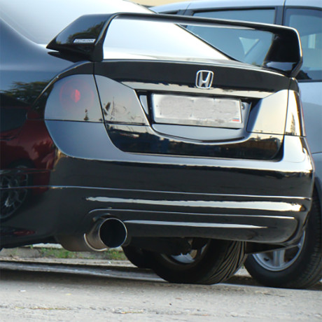 Накладка (юбка) заднего бампера "Mugen Style" для Honda Civic 4d (2006-2012) купить недорого с доставкой в Копейск