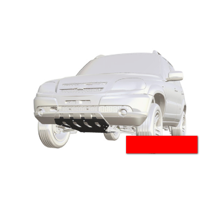 Защита двигателя и переднего редуктора для Chevrolet Niv@ SE (Сталь 3 мм), окраска 3-х слойная купить недорого с доставкой в Копейск