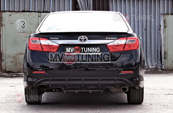 Диффузор заднего бампера var №1 (под окраску) для Toyota Camry XV50 (2012-2014) купить недорого с доставкой в Копейск