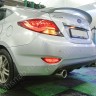 Диффузор заднего бампера var №3 (двойной выхлоп) для Hyundai Solaris (2010-2013) купить недорого с доставкой в Копейск